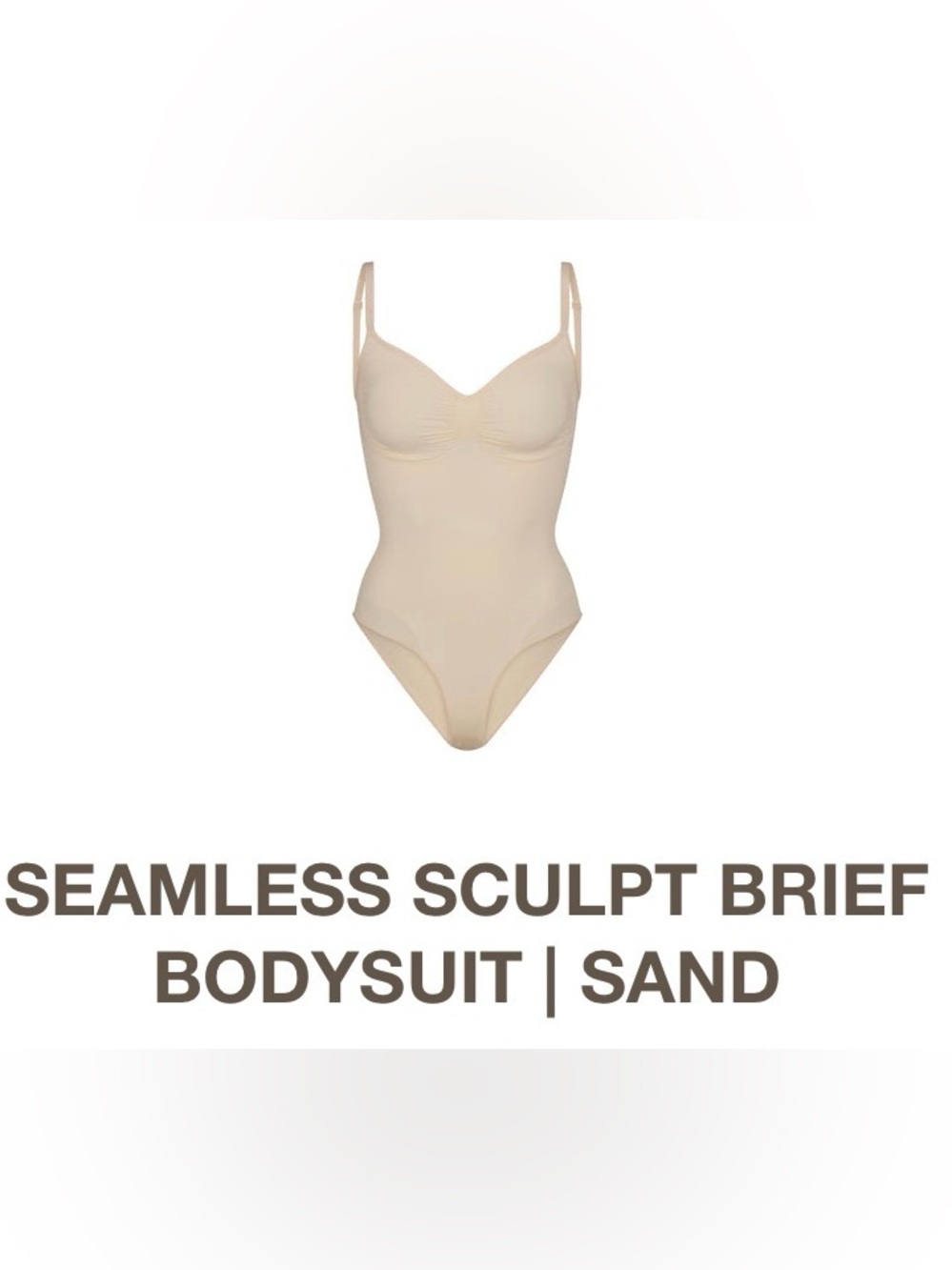 SKIMS Seamless Sculpting Bodysuit - Sand Beige